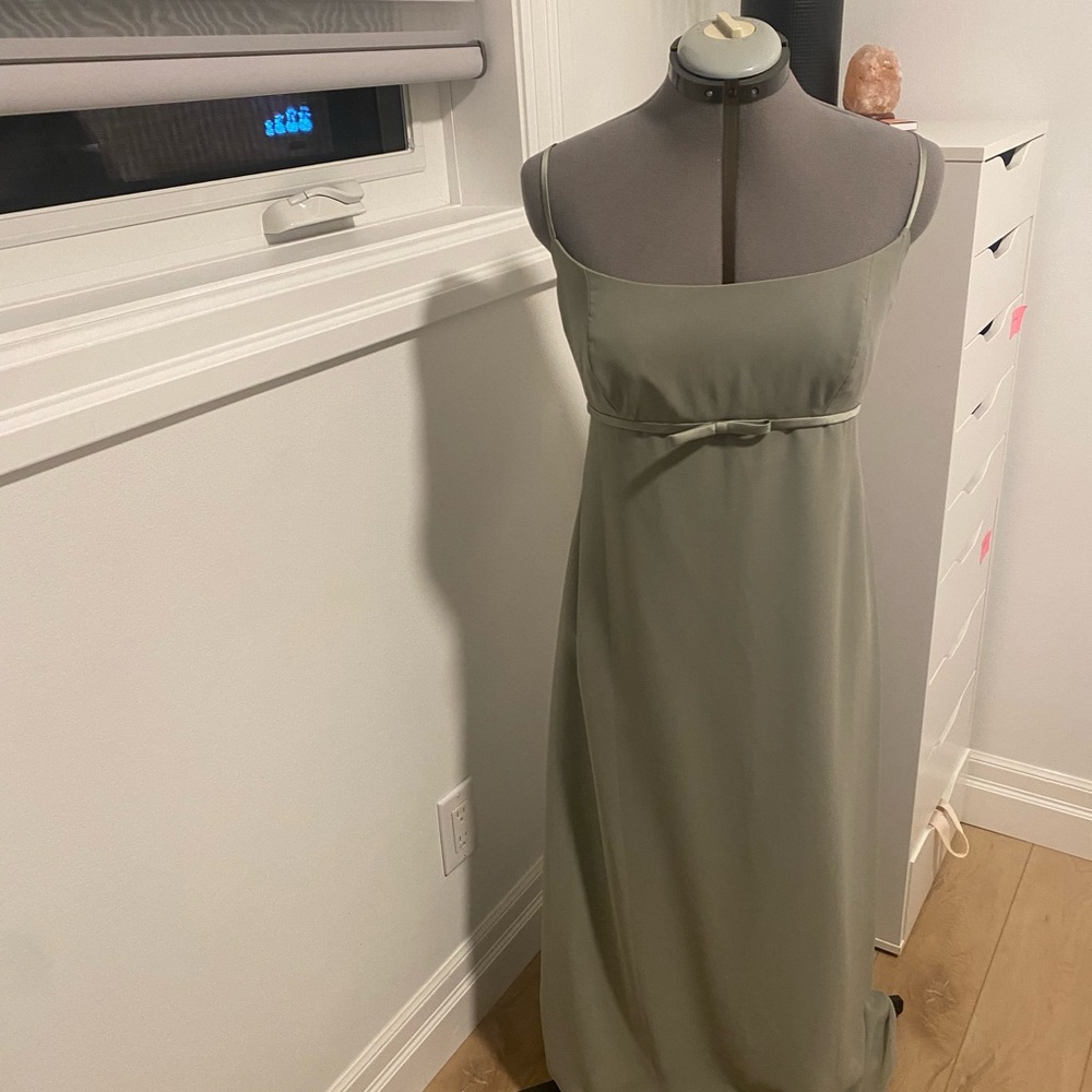 Alfred Angelo Sage Green Maxi Dress